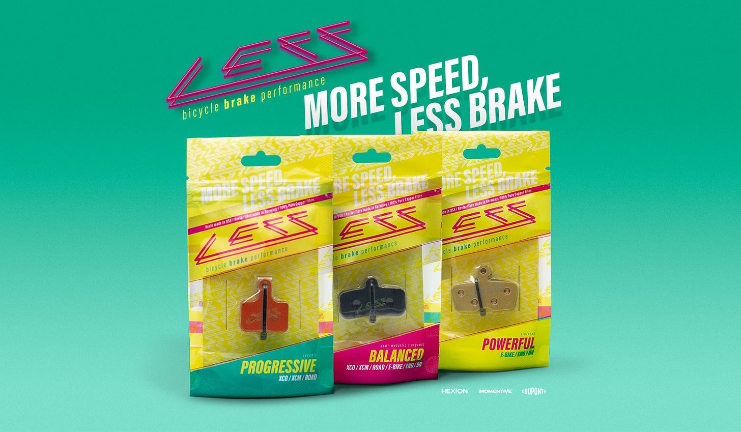 LESS BRAKES Introduces Innovative Brake Pads - Mountain Bike Press Release  - Vital MTB