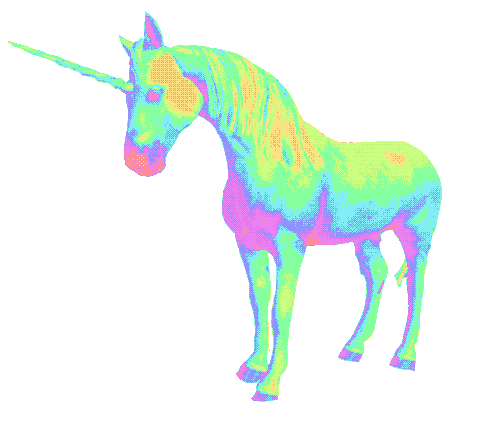 another rainbow unicorn gif