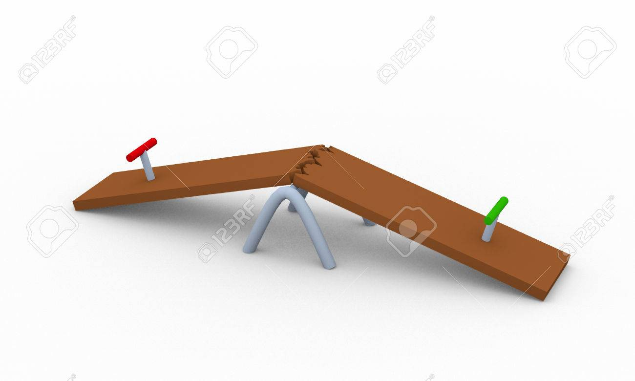 Broken Seesaw Stock Photo, Picture And Royalty Free Image. Image 66449527.