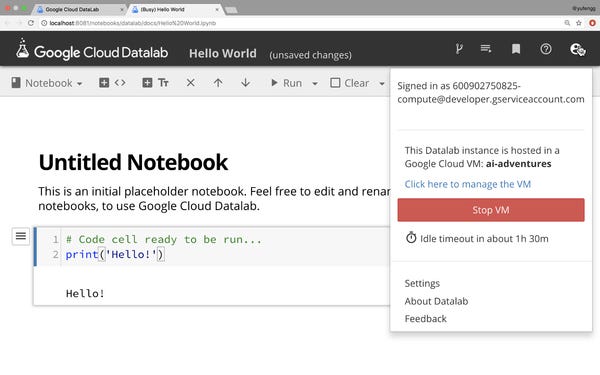 How to Datalab: Running notebooks against large datasets