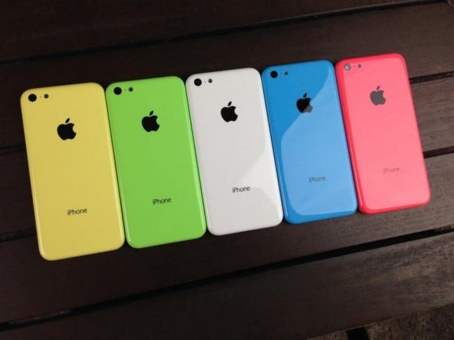 iPhone 5C en colores