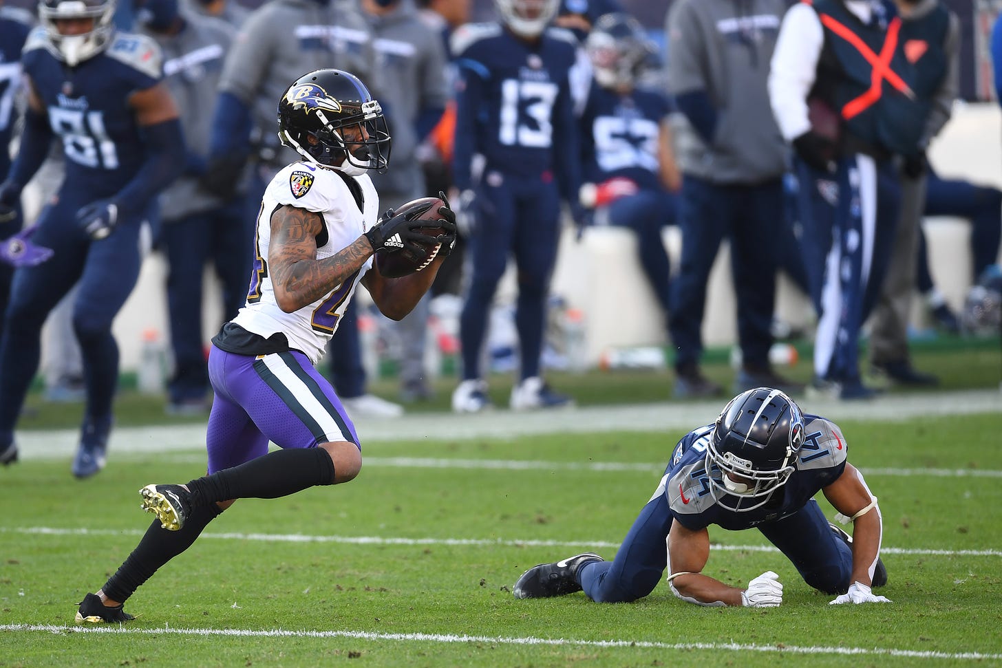 Reports: Ravens CB Marcus Peters fined $15K for taunting | Reuters