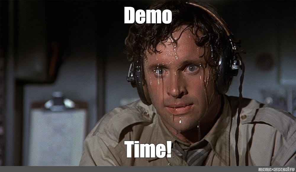 Meme: "Demo Time!" - All Templates - Meme-arsenal.com