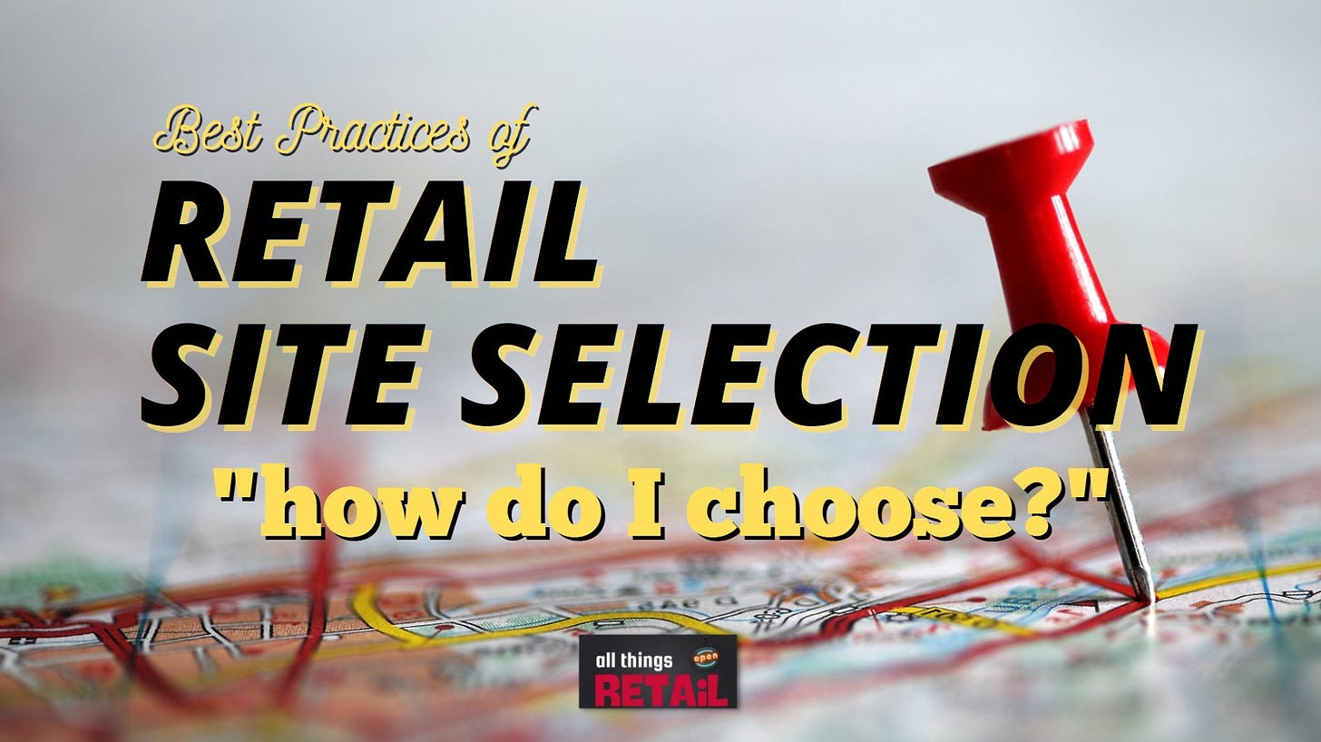 All Things Retail site selection issue