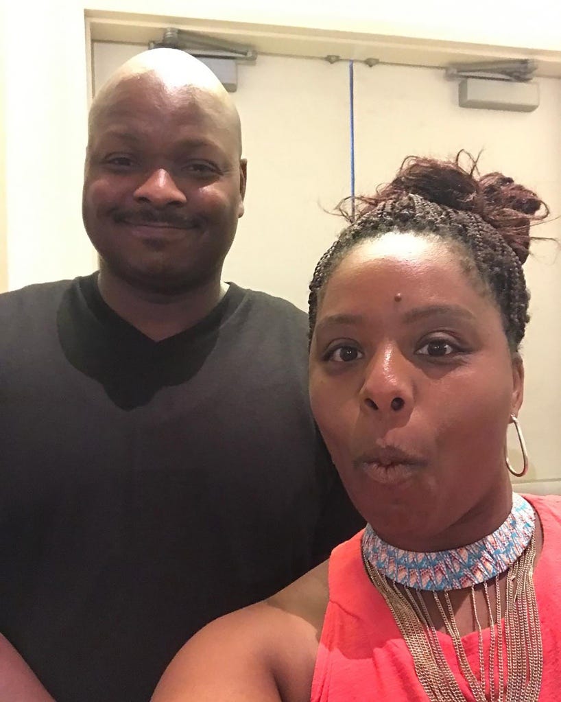 Black Lives Matter co-founder Patrisse Cullors with brother Paul Cullors
