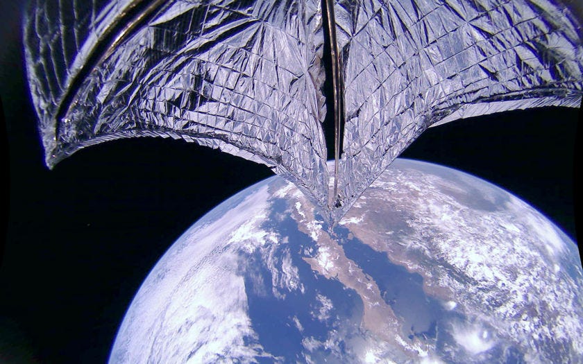 LightSail 2 During Sail Deployment Sequence (Camera 2)