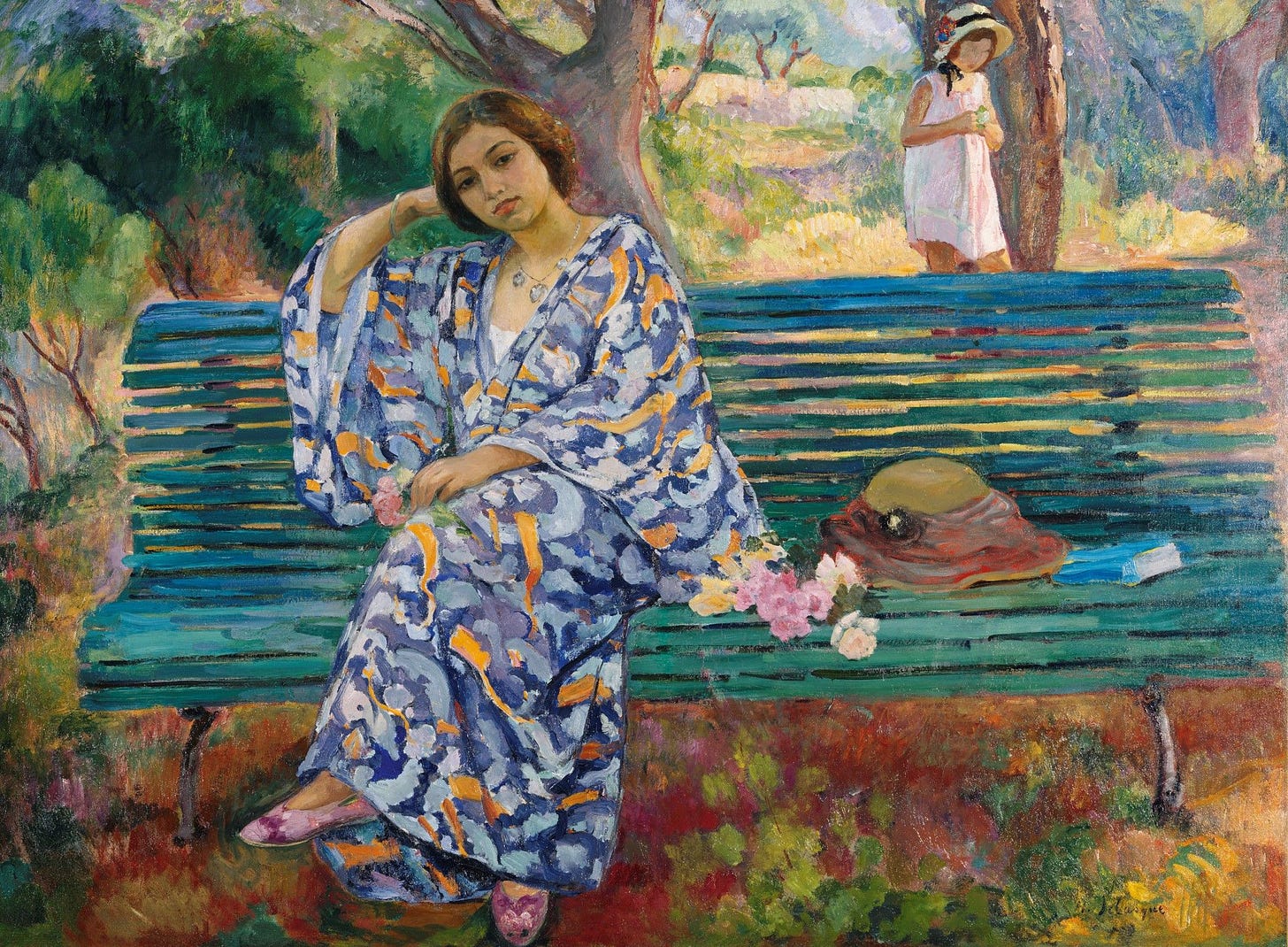 Henri Lebasque | Auf der grünen Bank - On the Green Bench ...