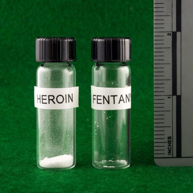Heroin and Fentanyl doses