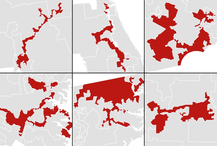 America's most gerrymandered congressional districts - The Washington Post