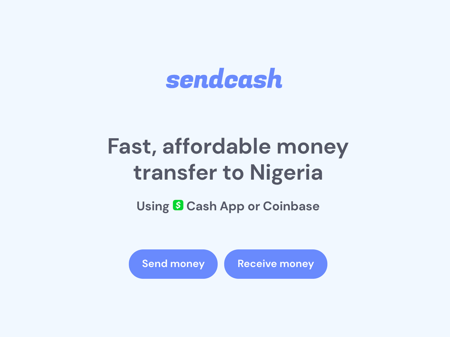 Fast, affordable money transfers to Nigeria