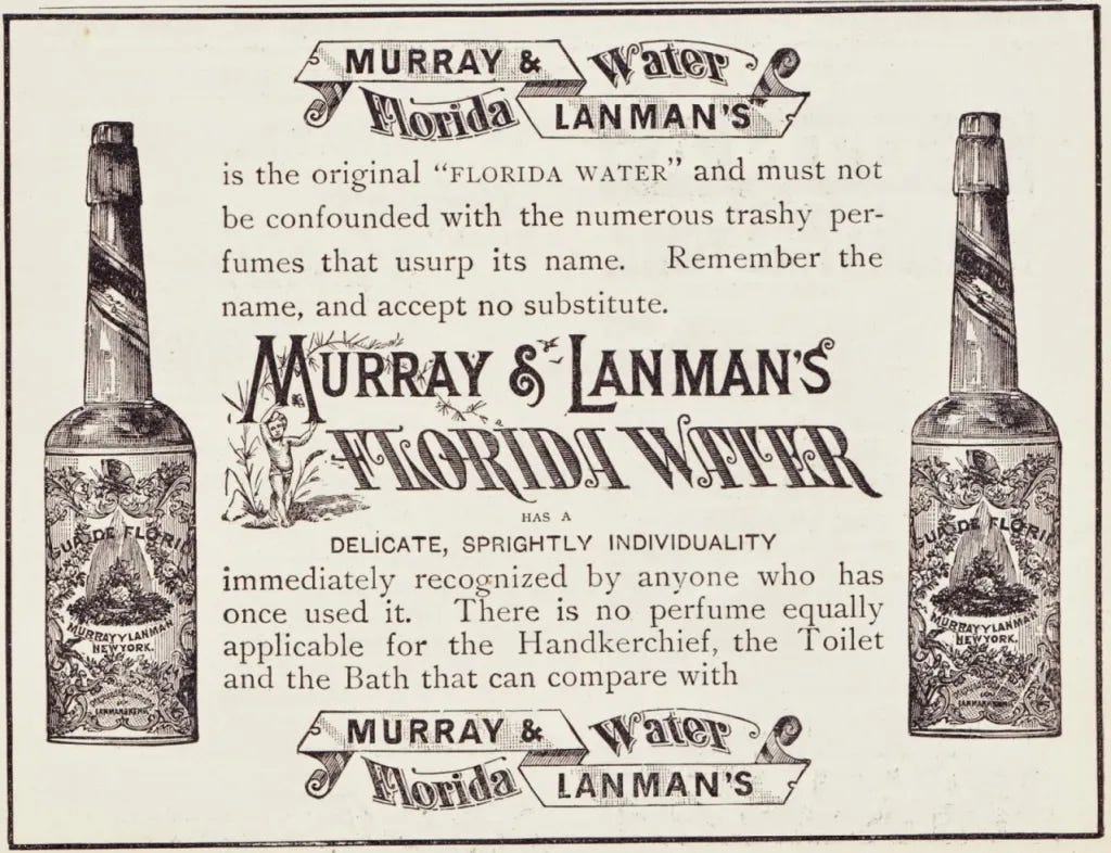 Vintage advertisement for Murry & Landman’s Florida Water