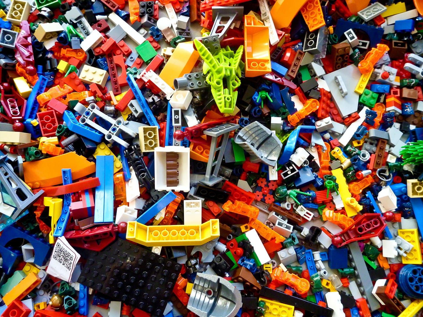 A huge mess of legos
