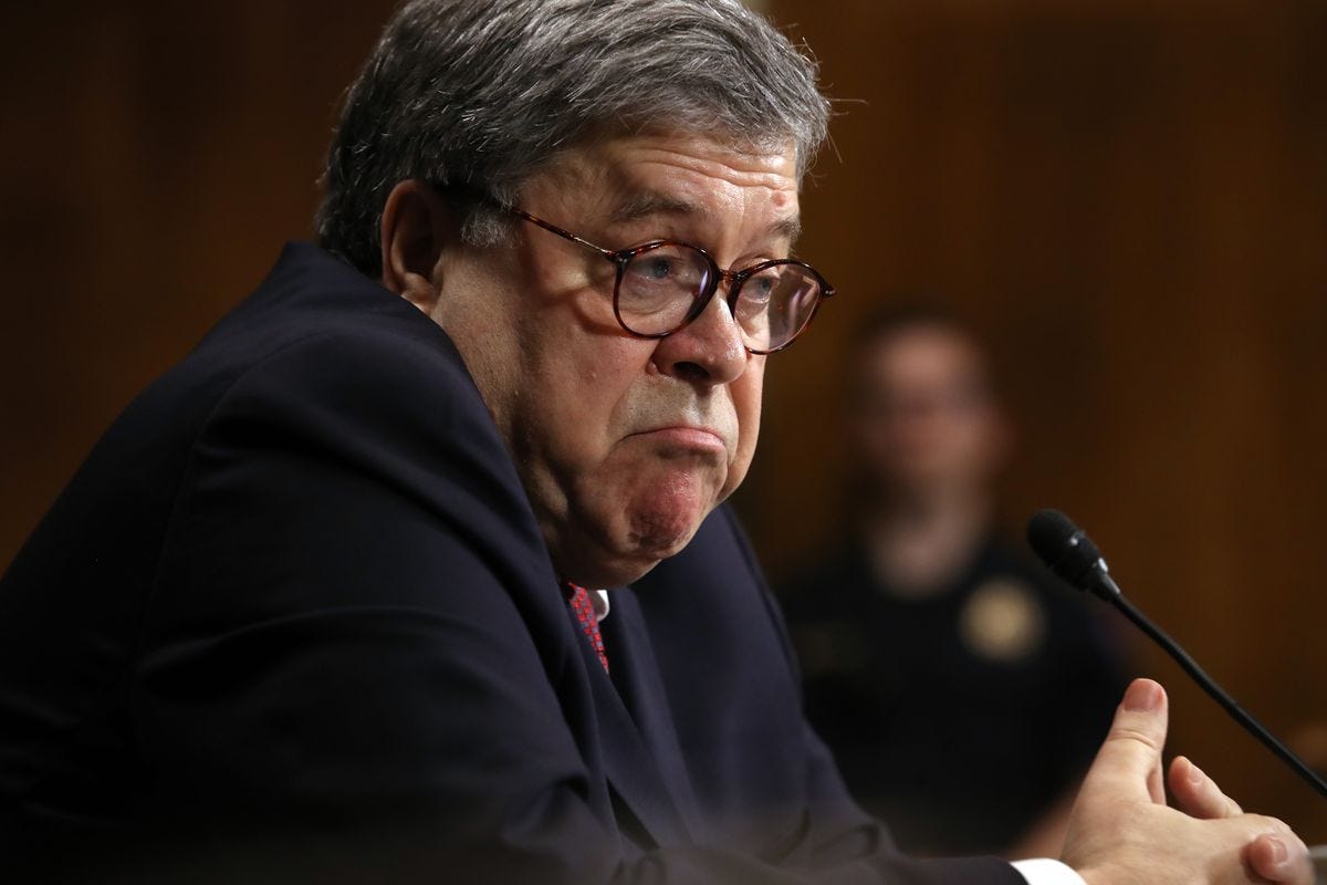 Image result for william barr testimony