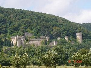 Gwrych Castle is a 19th century mock castle ne...
