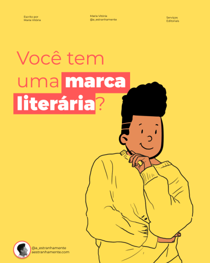 Instagram da escritora Maria Vitória, criadora do blog literário A ESTRANHAMENTE