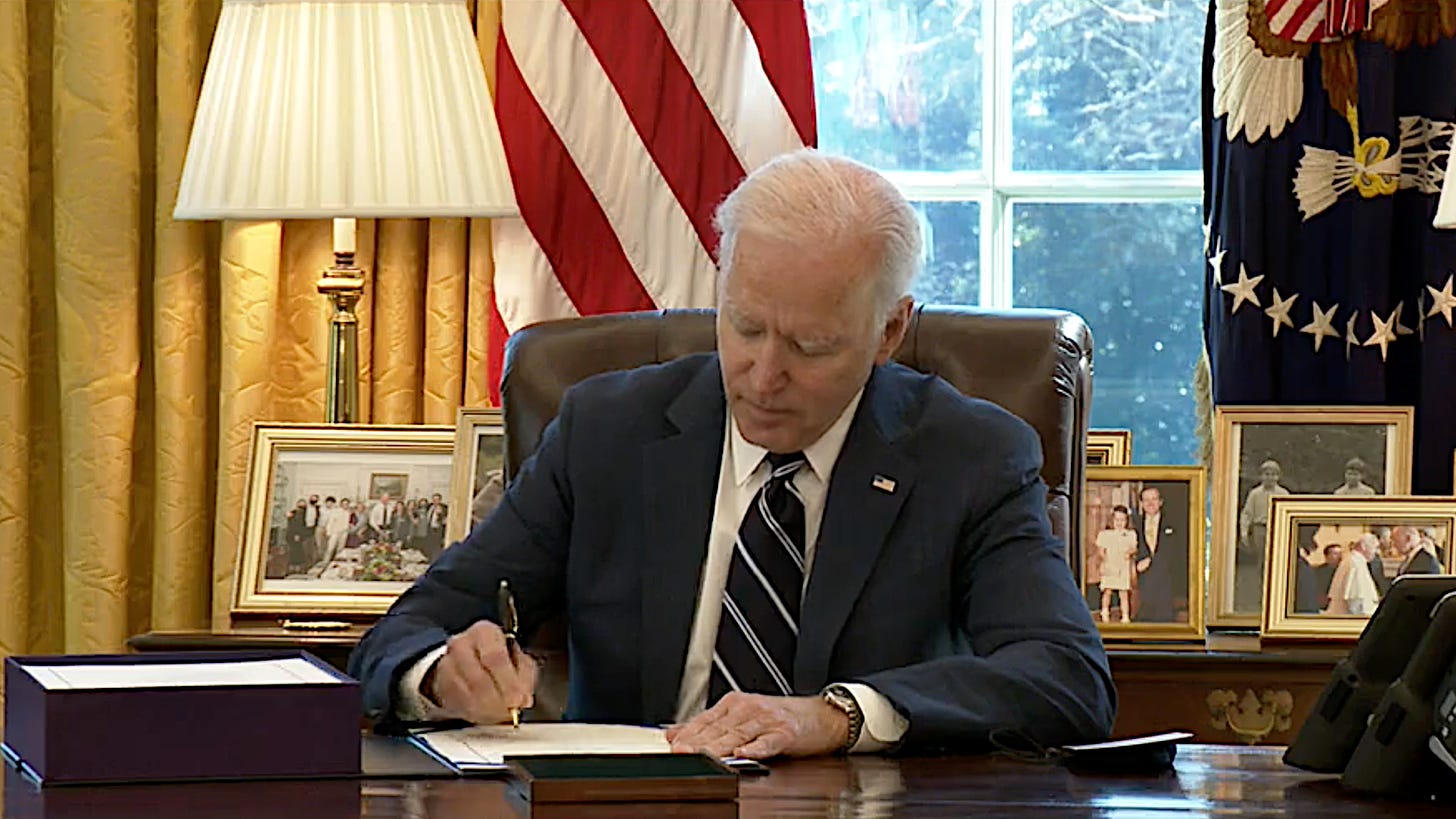 Biden signs $1.9 trillion stimulus bill into law | National News |  mdjonline.com
