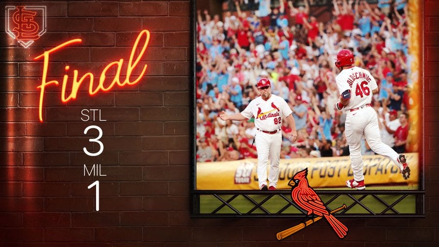 Cardinals win graphic