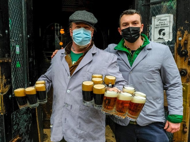 McSorley's Old Ale House on St. Pat's Day 2021