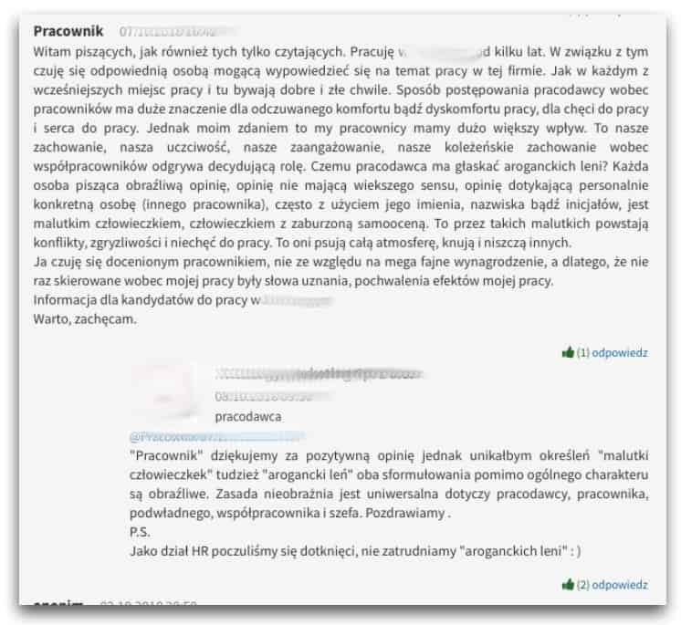 Anonimowe opinie o pracodawcach na Gowork - poradnik systemu ATS Element