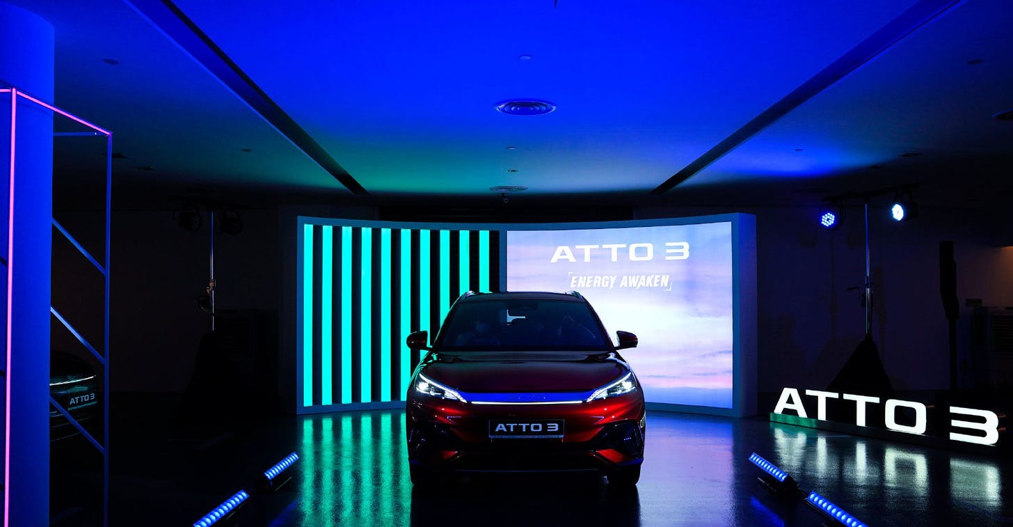 BYD Launches New ATTO 3 SUV in Singapore