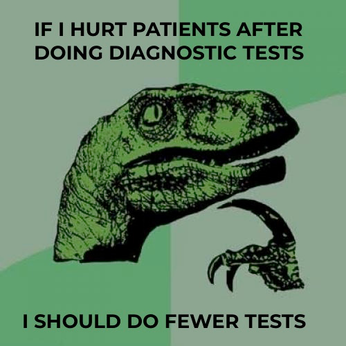 raptor: if I hurt people after tests then I should do fewer tests