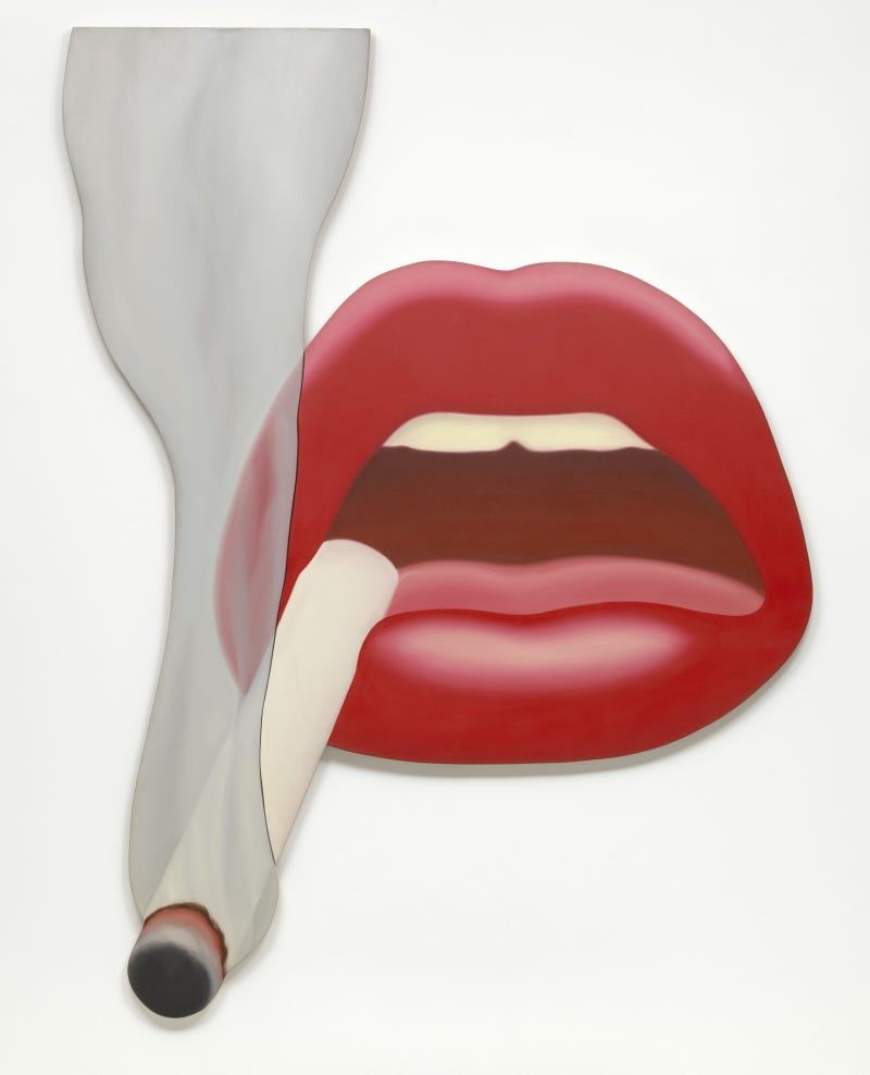 Fumadora, 1 (boca, 12) - Tom Wesselmann - Historia Arte (HA!)