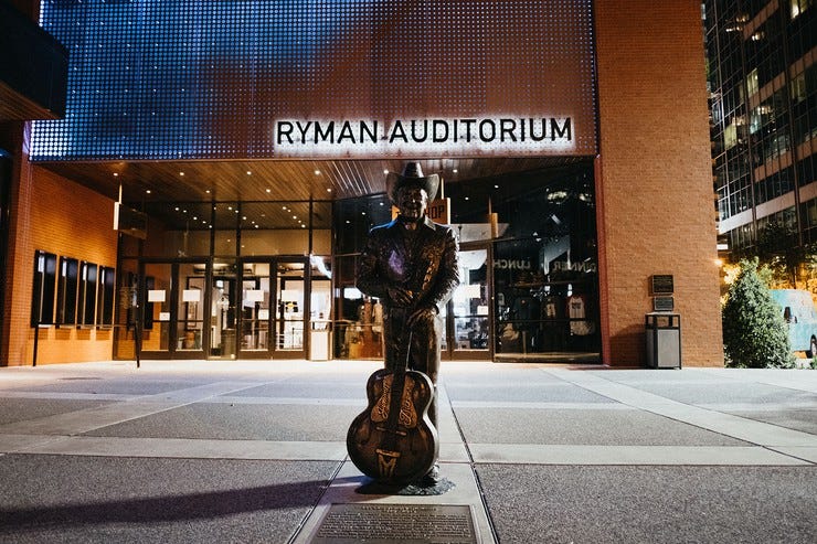 Ryman auditorium benefit