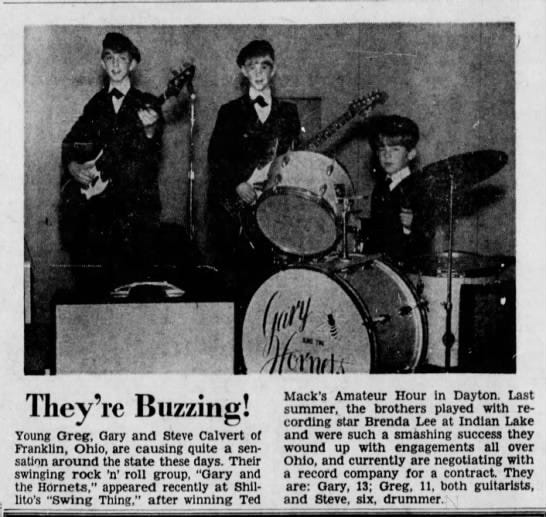 Gary & The Hornets, Cincinnati TA, Apr. 2, 1966. - 