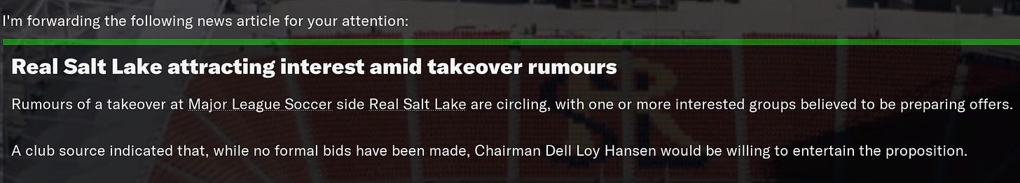 Football Manager 2021 Takeover Talks