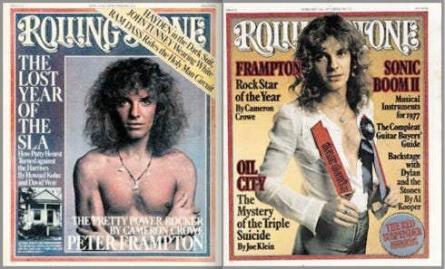 Peter Frampton, Rolling Stone, magazines, Rock Star of the Year,