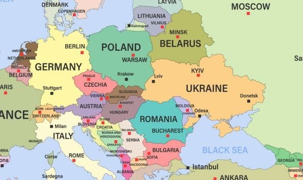 Ukraine borders mapped: Where is Ukraine on a map? Where Russian troops are  gathering | World | News | Express.co.uk