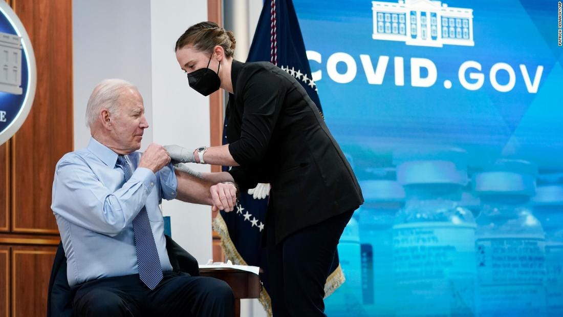 Biden gets his 2nd booster shot and urges Congress to spend more on  pandemic: 'We can't wait' - CNNPolitics