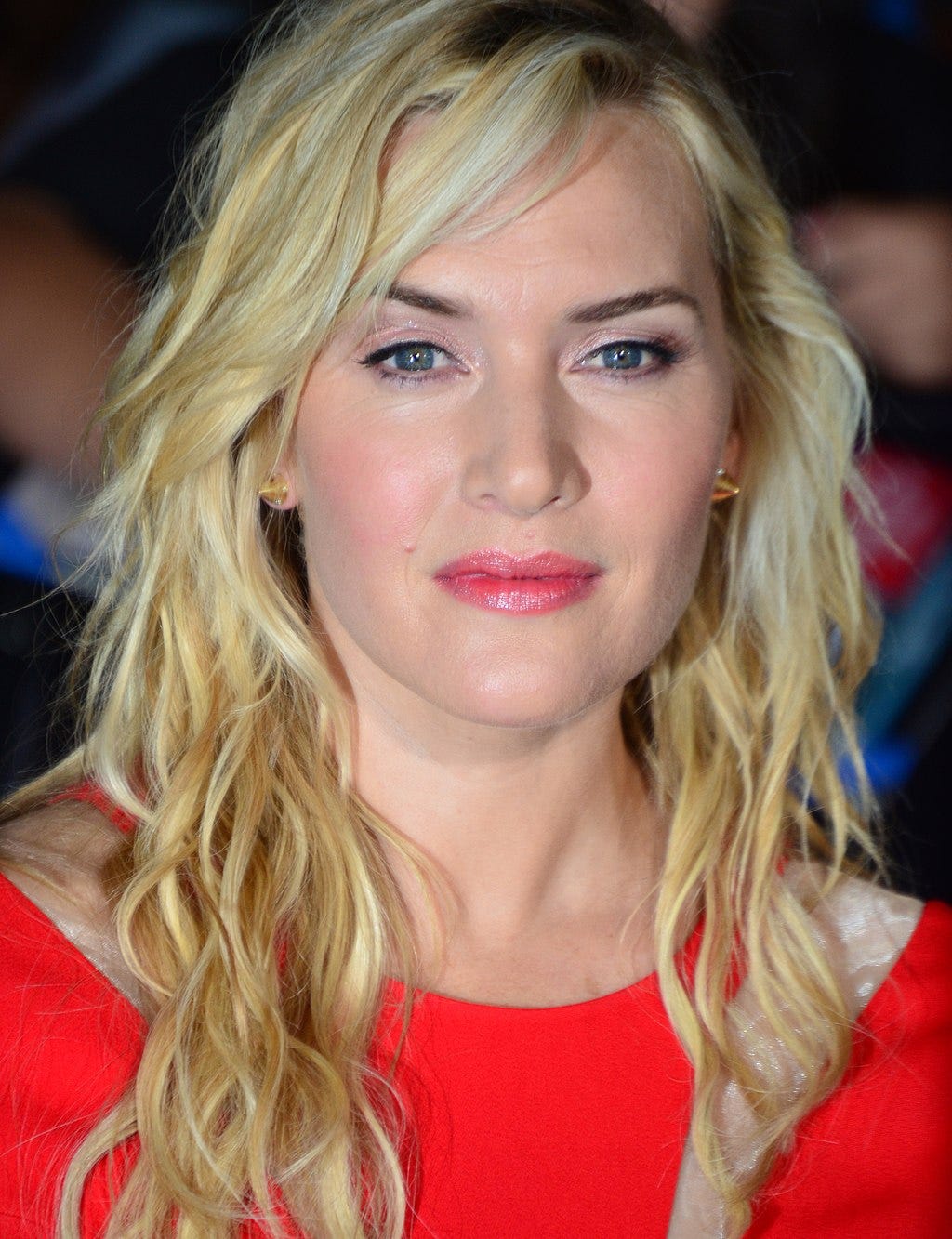 A close-up shot of Kate Winslet's face.