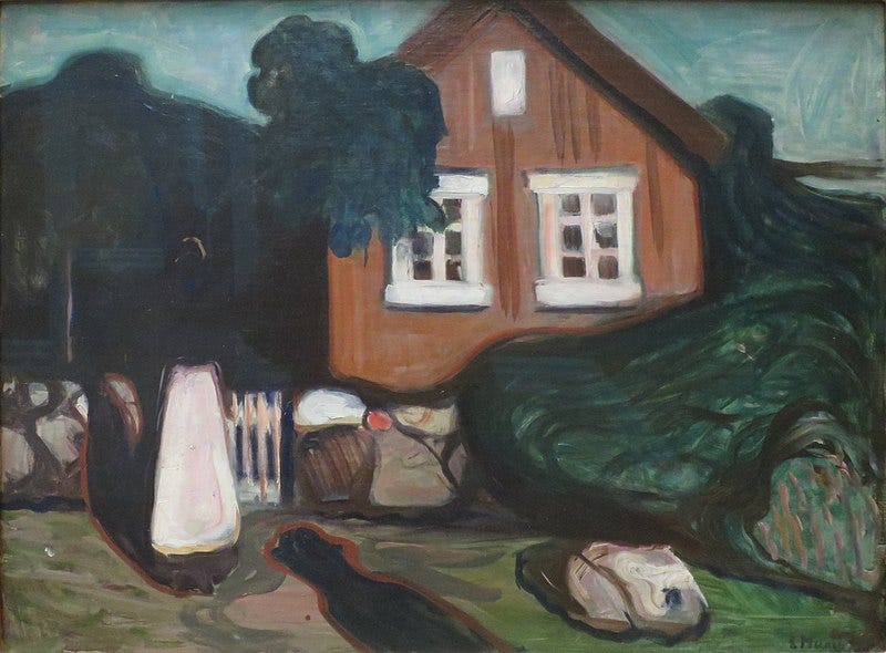 File:'House in Moonlight' by Edvard Munch, Bergen Kunstmuseum.JPG