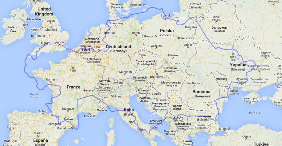 Kazakhstan compared to Europe[1128x586] : MapPorn