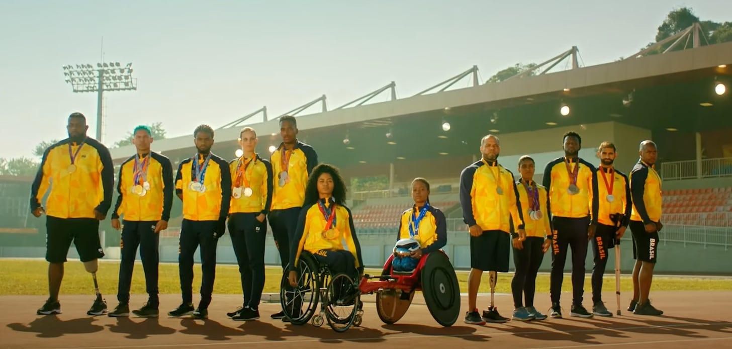 foto oficial do time parallimpico brasileiro