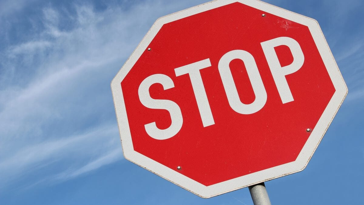 Stop signs and sight distance at the intersection | New England Sealcoating