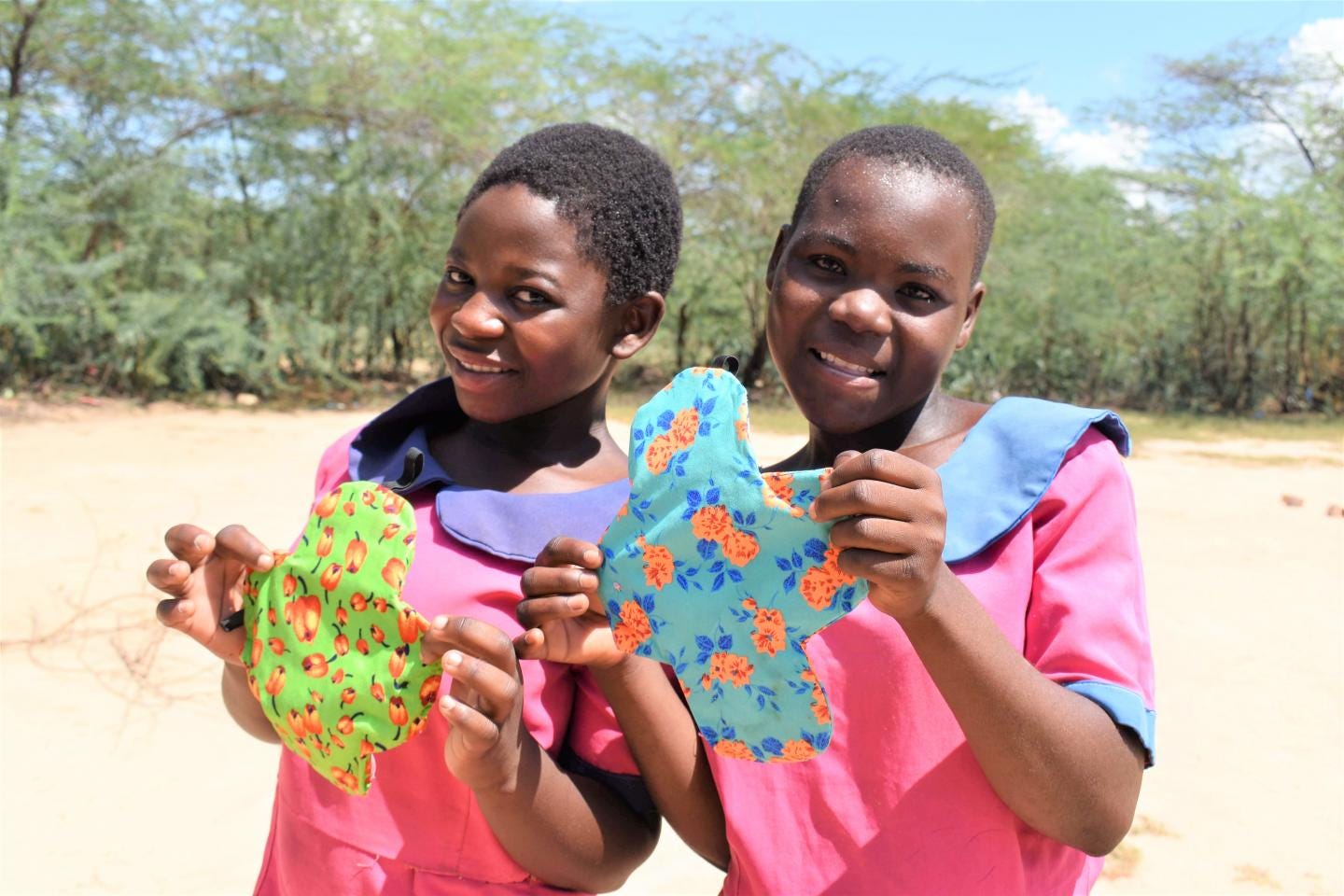 Beneficiaries of reusable sanitary pads in Nsanje district
