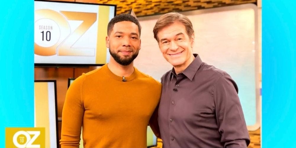 FLASHBACK: Dr. Oz pushed Jussie Smollett hate crime hoax | The Post  Millennial