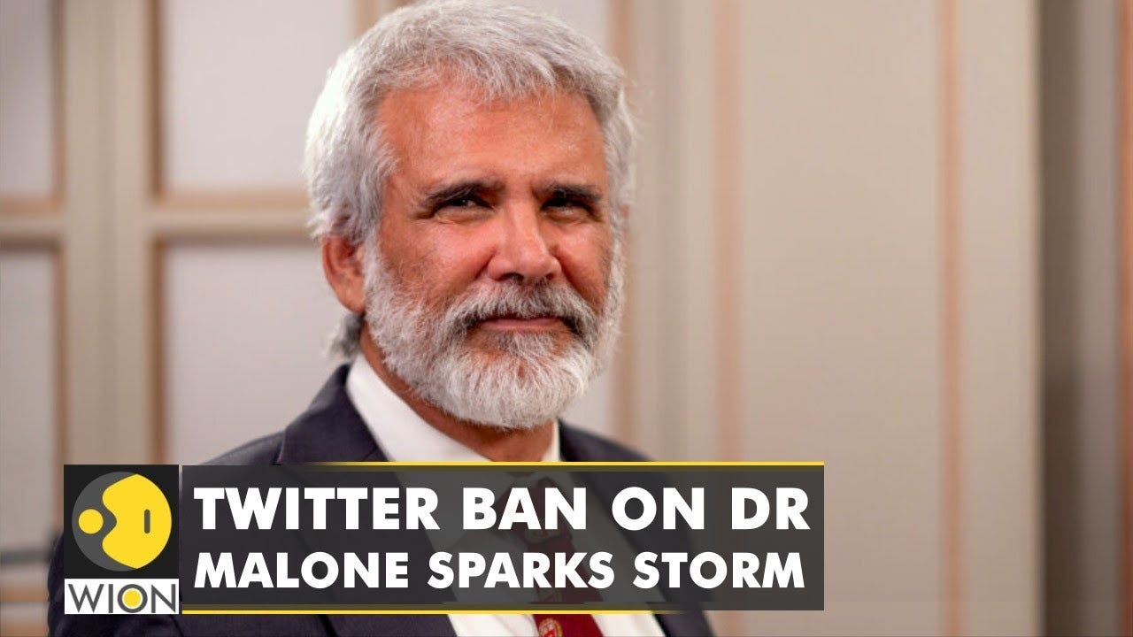 Twitter Suspends US Virologist Dr Robert Malone's Account after his claims  over Pfizer vaccine - YouTube