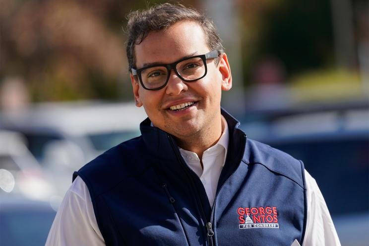 Santos is the GOP's first openly gay member of Congress.