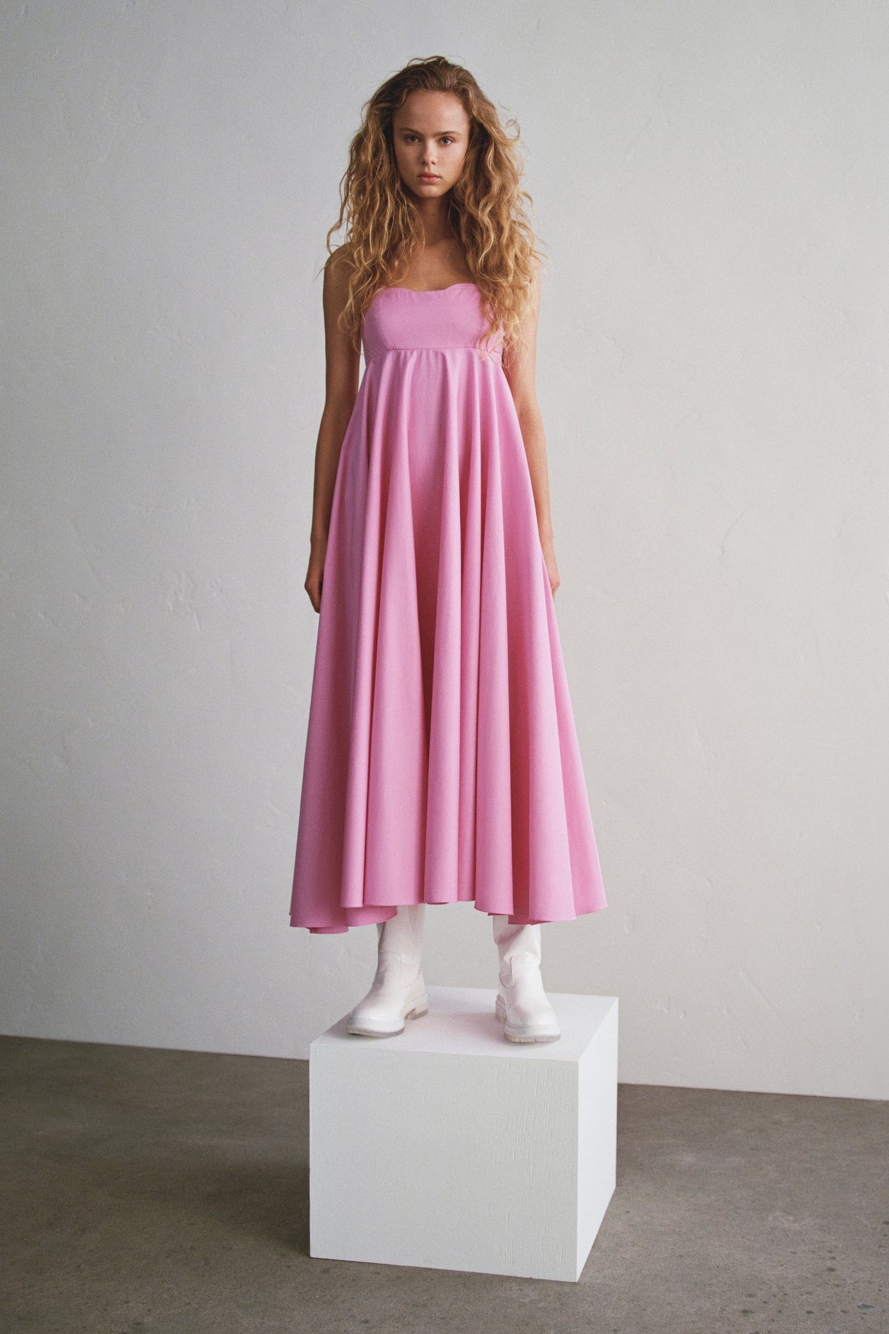 Image 1 of POPLIN DRESS from Zara
