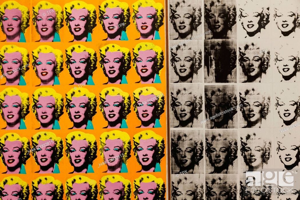Painting titled Marilyn Diptych by Andy Warhol dated 1962, Stock Photo,  Picture And Rights Managed Image. Pic. H44-20002815 | agefotostock