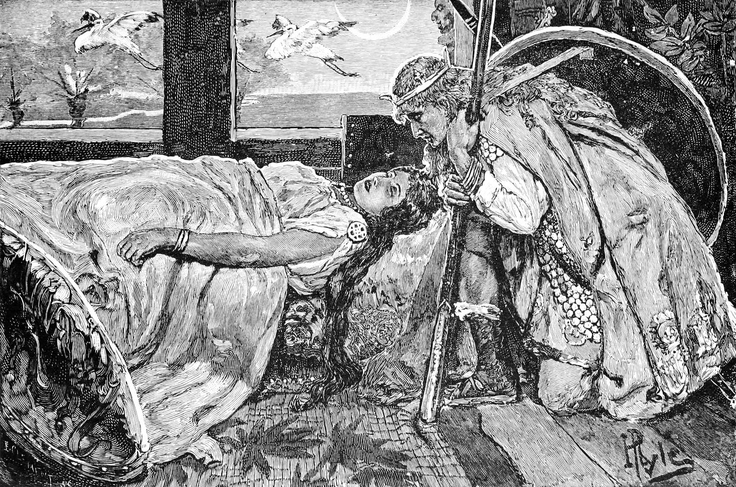 File:Howard Pyle - The Awakening of Brunhild.jpg - Wikimedia Commons