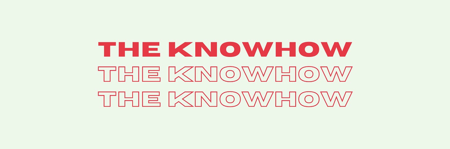 The Knowhow