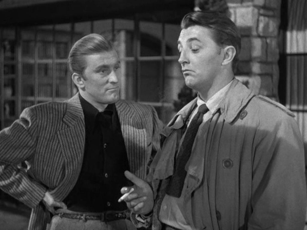 Out of the Past - Jacques Tourneur - 1947. Kirk Douglas, Robert Mitchum. |  Film noir, Noir et blanc, Film