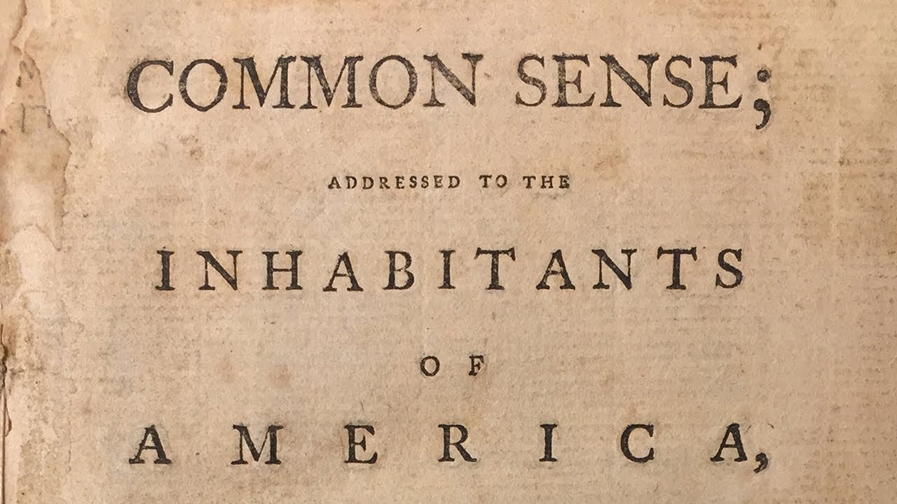 Common Sense by Thomas Paine, read by Professor Joanne Freeman - YouTube