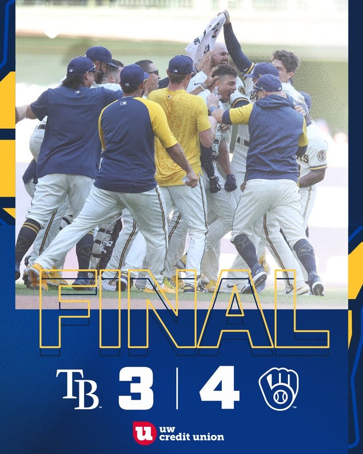Brewers win graphic