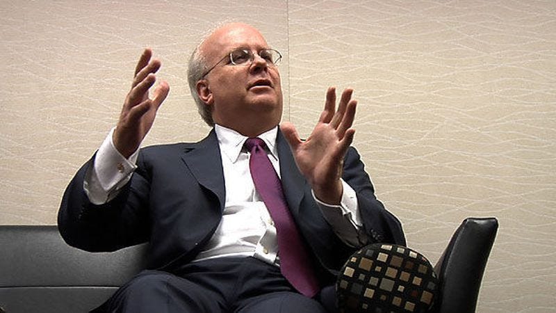Karl Rove, political adviser to President George W. Bush, talks to a reporter before his appearance at the Sandler Center for the Performing Arts as part of the Virginia Beach Forum series on Wednesday, Nov. 17, 2010.