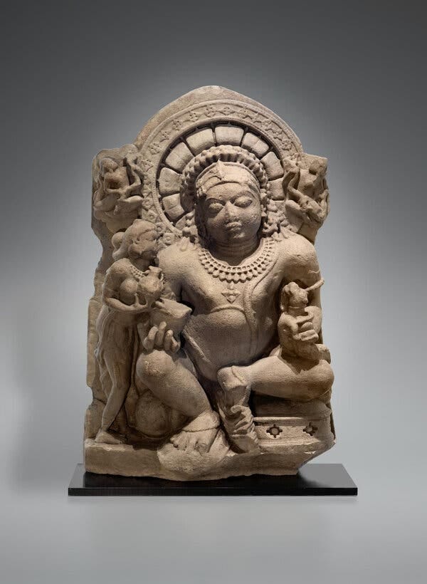 A Yale University museum surrendered this 10th-century statue of Kubera, a god of wealth, to investigators who say it was looted from India.